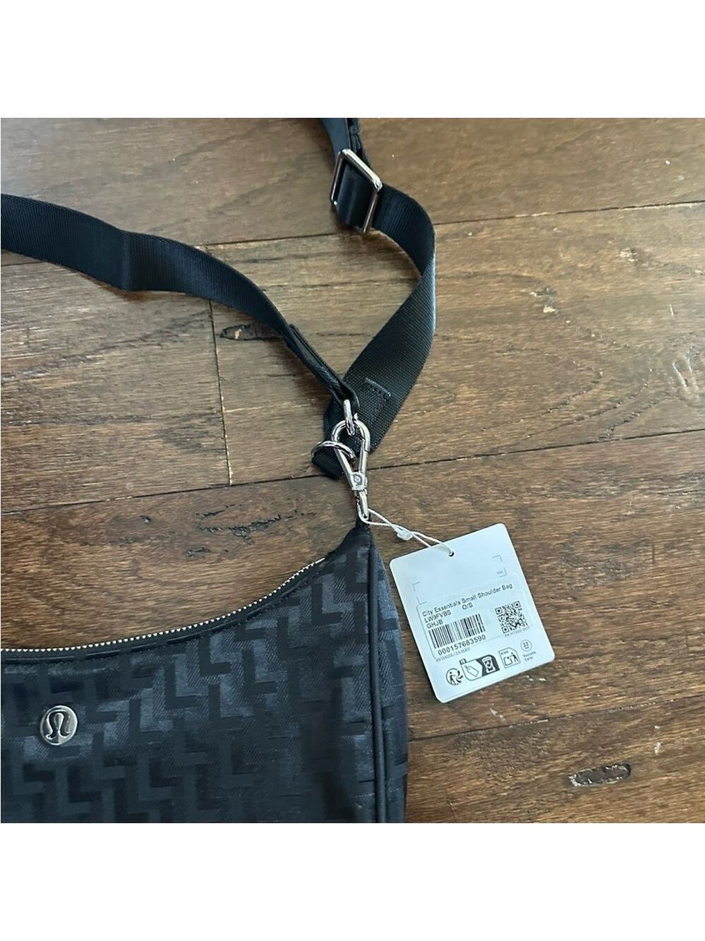 Lululemon City Essentials Small Shoulder Bag 3L Monogram Jacquard Black-NWT - Picture 6 of 14